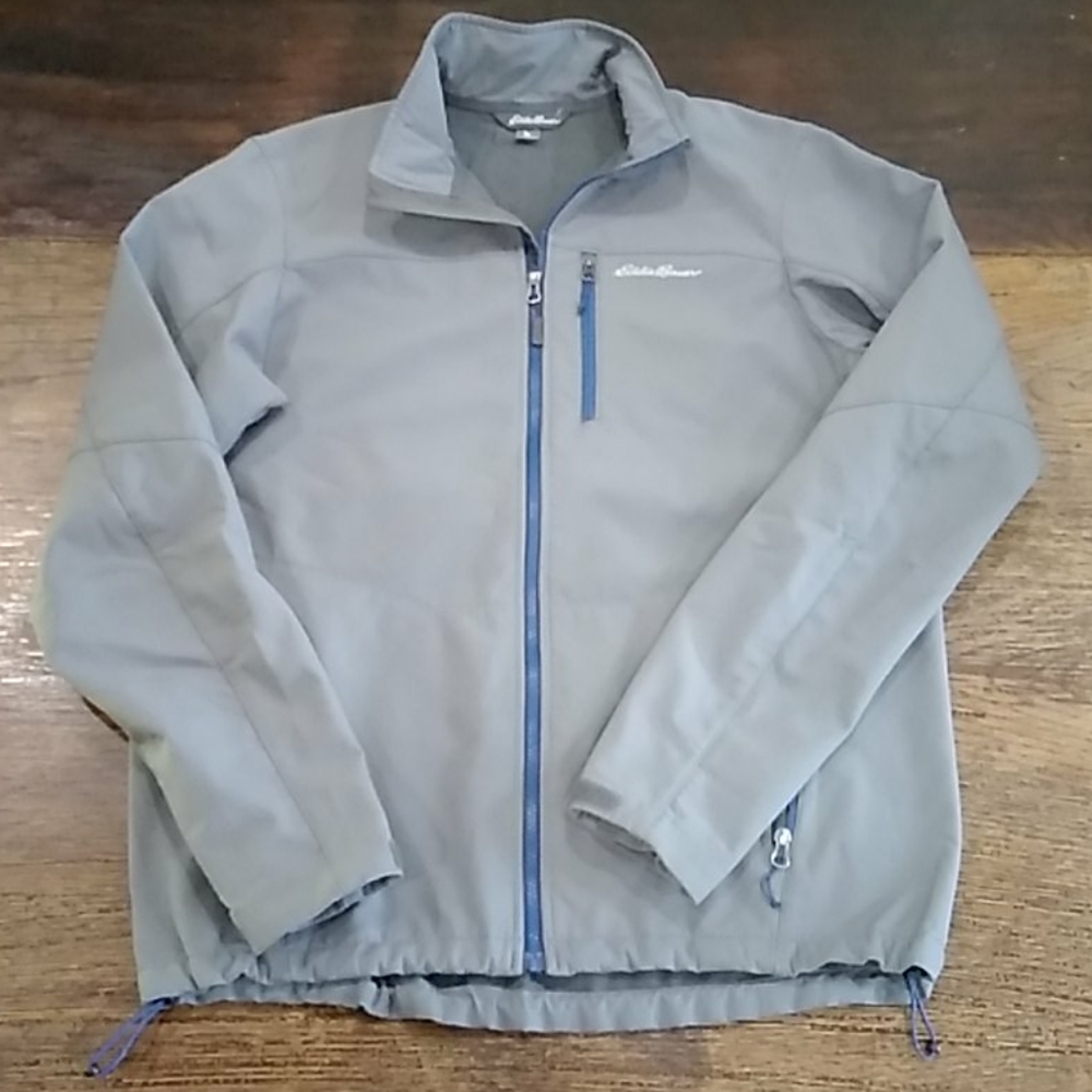 Eddie Bauer Gray Lightweight Softshell Jacket